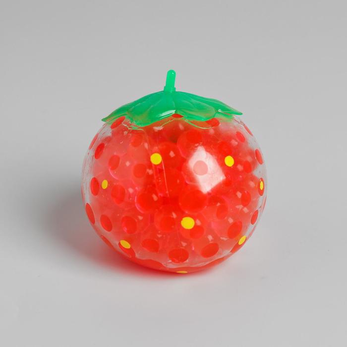 Мялка «Земляничка», с гидрогелем, цвет красный - Фото 1