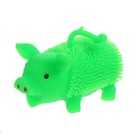 Ежка резиновый "Поросенок" световой, на резинке, цвета МИКС - Фото 1