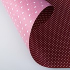 Бумага двухсторонняя "Горох на бордовом", 0,53 х 10 м - Фото 3