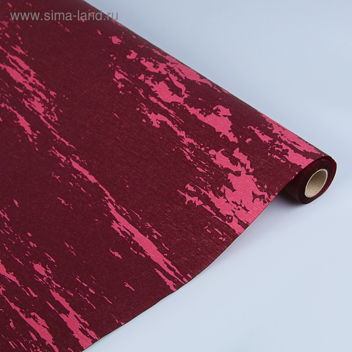 Фактурная бумага "Галактика" двусторонняя, розовая на бордовом, 0,5 х 5 м - Фото 1