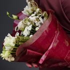 Калька для цветов "Французская открытка", цвет малиновый, 0,5 х 10 м - Фото 5