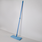 Швабра для мытья пола плоская Доляна, двусторонняя микрофибра гладкая 40 см, телескопическая ручка, цвет МИКС - Фото 2