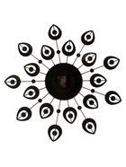 Часы настенные интерьерные «Чёрные лепестки», серия: Ажур, бесшумные, плавный ход, 47×47 см, d=15 см, от батарейки 1×АА - Фото 7