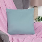 Подушка декоративная "Этель" Хризоколла, 45х45 см, п/э, велюр - Фото 2