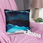 Подушка декоративная "Этель" Апатит, 45х45 см, п/э, велюр - Фото 6