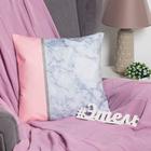 Подушка декоративная "Этель" Мрамор, 45х45 см, п/э, велюр - Фото 6