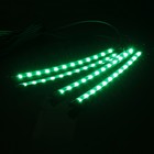 Подсветка салона 12 LED-5050, 22 см, пульт, светомузыка, мультисвет RGB, 4 шт - фото 8705406