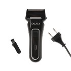 Электробритва Galaxy GL 4200, 3 Вт, сеточная, триммер, АКБ, чёрная - фото 12260649