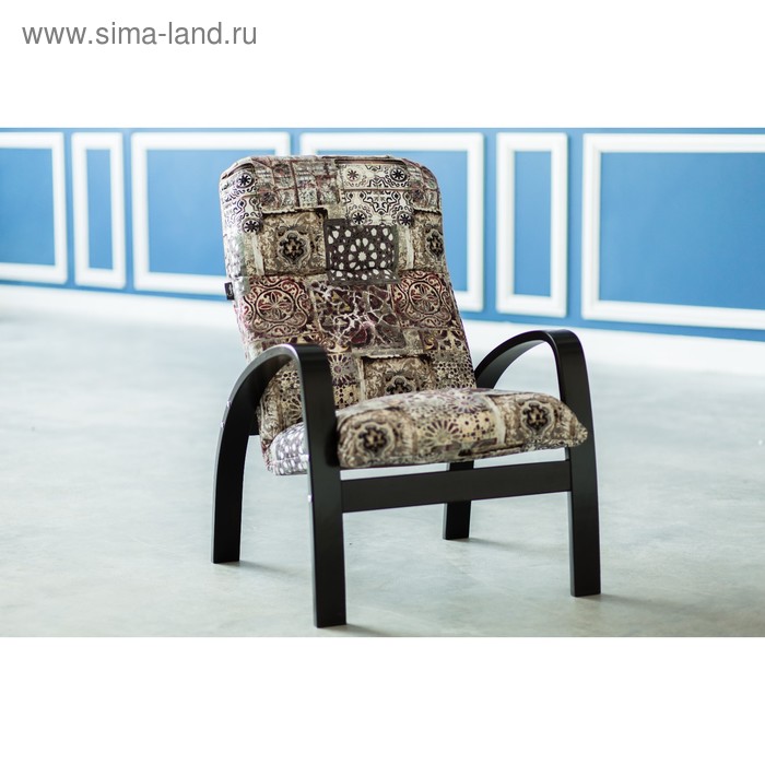 Кресло Ладога ткань Мозаика/каркас венге - Фото 1