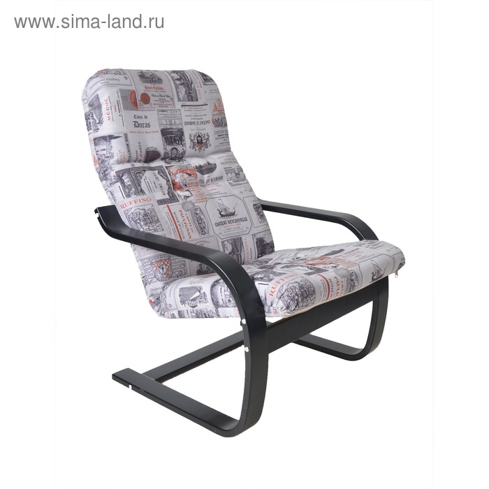 Кресло Сайма ткань Vinum 03 бежевый/каркас венге - Фото 1