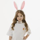 Карнавальный костюм «Заюшка», ободок - ушки, хвостик, бабочка, термонаклейка - фото 10934270