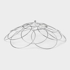 Фруктовница Доляна, 28.5×28.5×8.5 см, хромированная - Фото 4