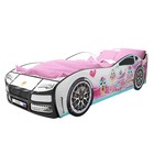Кровать машинка «Турбо 2», с подъёмным матрасом, без подсветки, цвет белый - Фото 2