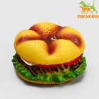 Игрушка пищащая "Огромный бургер" для собак, 13 см - фото 8705753