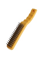 Щетка металлическая ручная ТУНДРА, закаленная проволока, пластиковая рукоятка, 4-рядная - Фото 6