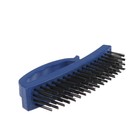 Щетка металлическая ручная ТУНДРА, закаленная проволока, пластиковая с рукояткой, 4-рядная - Фото 6