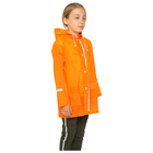 Дождевик ПВХ III со светоотражателями, ярко-оранжевый, размер M - Фото 2