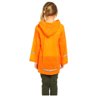 Дождевик ПВХ III со светоотражателями, ярко-оранжевый, размер M - Фото 3
