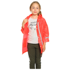 Дождевик ПВХ, со светоотражающими элементами, размер S, красный - Фото 1