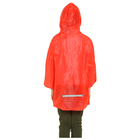 Дождевик ПВХ, со светоотражающими элементами, размер S, красный - Фото 3