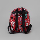 Рюкзак детский "Кошки", отдел на молнии, наружный карман, цвет красный - Фото 3