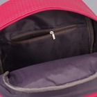 Рюкзак молодёжный, отдел на молнии, 3 наружных кармана, цвет розовый - Фото 5