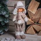 Кукла интерьерная "Ваня в шапочке с меховой оторочкой" 28 см - фото 8706009