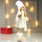 Кукла интерьерная "Девочка в белом платье с сердечком" 43 см - Фото 2