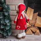 Кукла интерьерная "Девочка в красной юбочке с сердечками" 56 см - Фото 4