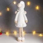 Кукла интерьерная "Девочка в белом платье с сердечком" 78 см - Фото 3