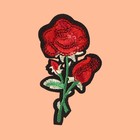 Термоаппликация «Роза», с пайетками, 9 × 5 см, цвет красный - Фото 3