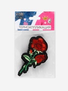 Термоаппликация «Роза», с пайетками, 9×5 см, красная - Фото 6