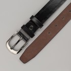 Ремень мужской Великан, пряжка металл, ширина - 3,5 см, цвет чёрный - Фото 3