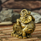 Нэцке полистоун бронза "Слон с китайскими монетами" 10,7х9,5х6,8 см - Фото 4