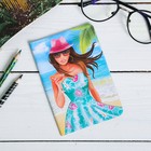 Обложка на паспорт «Сочи. Девушка на пляже» - Фото 1