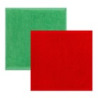 Наб.полотенец в корзинке "Дед Морорз" 30х30 см-2 шт, 100% хл, 300гр/м2 - Фото 2