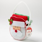 Наб.полотенец в корзинке "Дед Морорз" 30х30 см-2 шт, 100% хл, 300гр/м2 - Фото 7