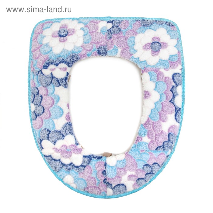 Чехол на сиденье для унитаза на липучках, 35×45 см, рисунок МИКС - Фото 1