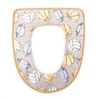 Чехол на сиденье для унитаза на липучках «Спорт», 35×45 см, цвет МИКС - Фото 1