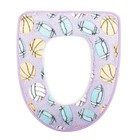 Чехол на сиденье для унитаза на липучках «Спорт», 35×45 см, цвет МИКС - Фото 4