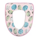 Чехол на сиденье для унитаза на липучках «Спорт», 35×45 см, цвет МИКС - Фото 5