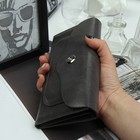 Кошелёк женский, 3 отдела, для карт, для монет, наружный карман, цвет серый - Фото 4