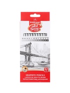 Набор карандашей чернографитных ErichKrause, 12 штук, разной твёрдости, шестигранные, деревянные, серебристый корпус - Фото 21