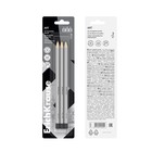 Набор карандашей чернографитных ErichKrause, 3 штуки, разной твёрдости, шестигранные, деревянные, серебристый корпус - Фото 4