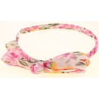 ободок для волос бантик тонкий цветы - Фото 1