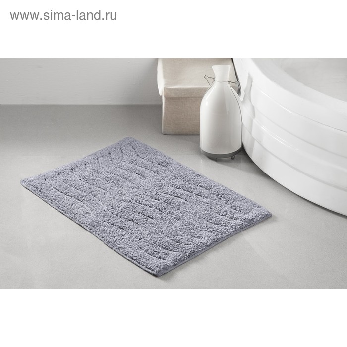 Коврик для ванной Aren, размер 40 х 60 см, серый - Фото 1