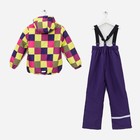Комплект (куртка и брюки), рост 98 см, цвет фиолетовый - Фото 3