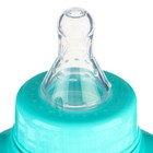 Бутылочка для кормления «Мишутка», классическое горло, приталенная, с ручками, 150 мл., от 0 мес., цвет бирюзовый - Фото 4