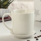 Кружка 320 мл «Кофейная любовь», с подставкой и ложкой, рисунок МИКС - Фото 3