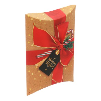 Коробка сборная фигурная «Подарок», 11 × 8 × 2 см